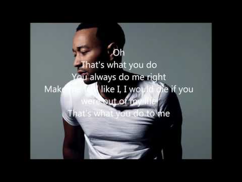John Legend — John Legend - What You Do to Me (Piano Demo) (Lyrics)