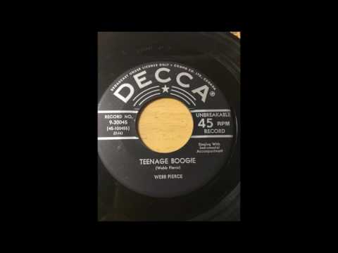 Webb Pierce — Webb Pierce - I'm Really Glad You Hurt Me bw Teenage Boogie