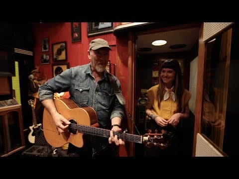 Richard Thompson — Richard Thompson in the Third Man Record Booth