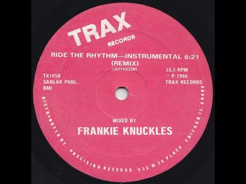 Marshall Jefferson — Marshall Jefferson - Ride The Rhythm (Instumental) (Remix) Trax Records 1986