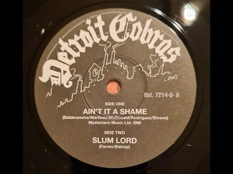 The Detroit Cobras — The Detroit Cobras - Slum Lord - 7 inch vinyl single