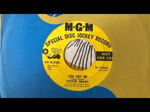 Victor Brady — VICTOR BRADY - I’VE GOT THE URGE TO MOVE - 1965