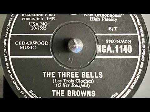 The Browns (3) — The Browns The Three Bells 78rpm