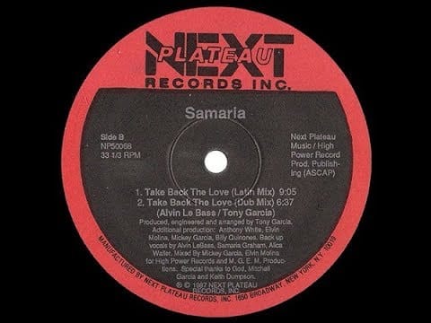 Samaria — Samaria   Take Back The Love Dub Mix