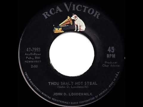 John D. Loudermilk — 1st RECORDING OF: Thou Shalt Not Steal - John D. Loudermilk (1962)