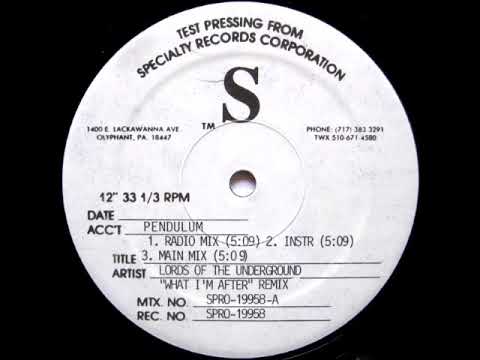 Lords Of The Underground — Lords Of The Underground - What I'm After (Remix Instrumental)