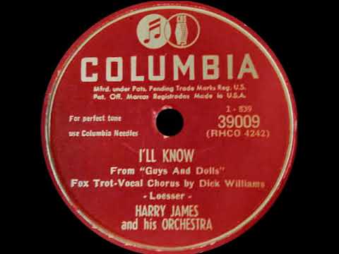 Harry James And His Orchestra — I’ll Know – Harry James, 1950