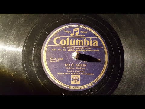 Mary Martin — do it again - mary martin - 78 rpm