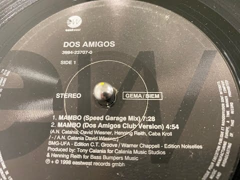 Dos Amigos — Dos Amigos – Mambo (Dos Amigos Club Version) - EastWest – 3984-23707-0
