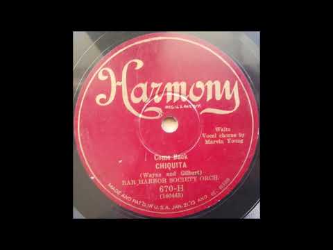 The Bar Harbor Society Orchestra — The Bar Harbor Society orchestra - Chiquita