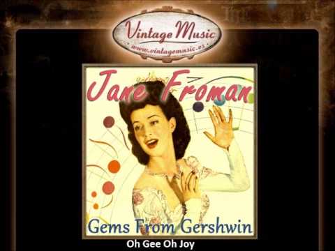 Jane Froman — JANE FROMAN CD Vintage Vocal Jazz. Gems From Gershwin , Musicals & Soundtracks