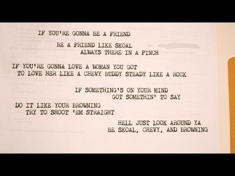 Morgan Wallen — Morgan Wallen - Skoal, Chevy and Browning (Lyric Video)