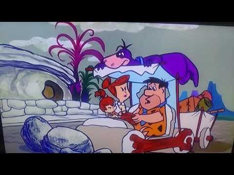 Wilma Flintstone — Wilma and Pebbles scolds Fred