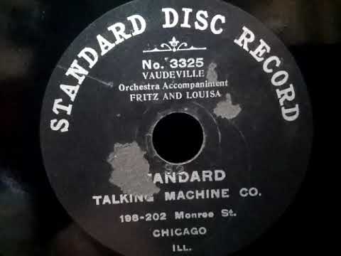 Ada Jones — Ada Jones & Len Spencer (エイダ・ジョーンズ & レン・スペンサー)♪Fritz And Louisa♪1906年 78rpm record , HMV 102