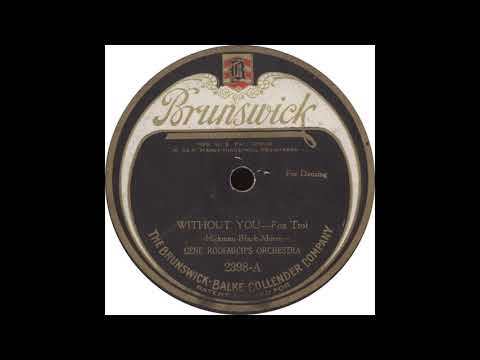 Gene Rodemich's Orchestra — Brunswick 2398-A - Without You - Gene Rodemich's Orchestra