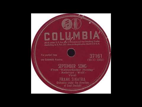 Frank Sinatra — Columbia 37161 - September Song – Frank Sinatra