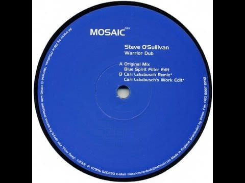 Steve O'Sullivan — Steve O'Sullivan ‎- Warrior Dub