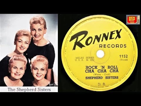 The Shepherd Sisters — THE SHEPHERD SISTERS - Rock 'n' Roll Cha Cha Cha / Gone With The Wind (1956) Ronnex Records
