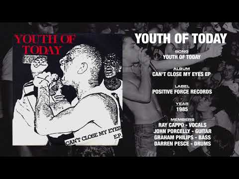 Youth Of Today — YOUTH OF TODAY - Can't Close My Eyes EP - Positive Force Records (1985)