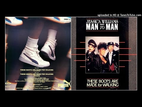 Man 2 Man — Jessica Williams Meets Man 2 Man - These Boots Are Made For Walking (Micromix) 1987 Hi-NRG Italo