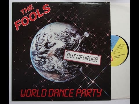 The Fools — The Fools "World Dance Party" Full Vinyl LP-Black Screen
