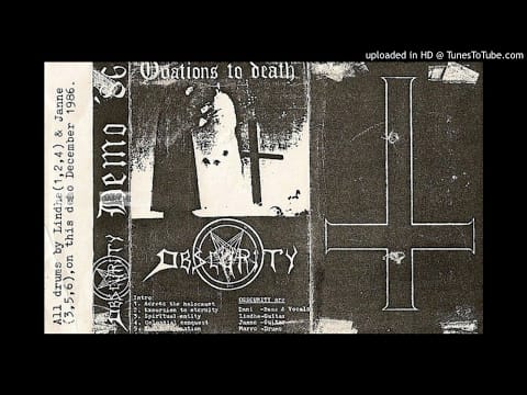 Obscurity (2) — Obscurity - Ovations to Death (Full Demo '86)