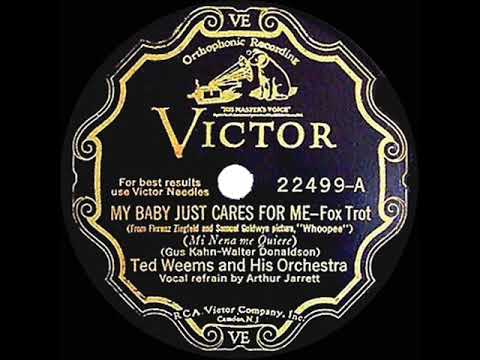 Ted Weems And His Orchestra — 1930 HITS ARCHIVE: My Baby Just Cares For Me - Ted Weems (Art Jarrett, vocal)