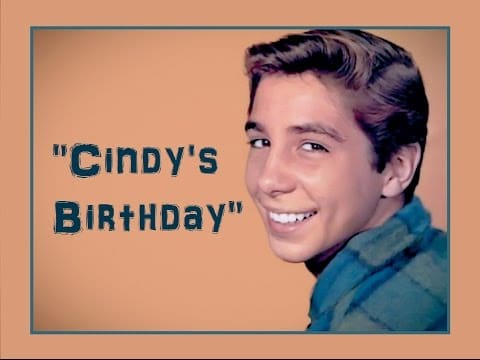 Johnny Crawford — "Cindy's Birthday" (Lyrics) 💖 JOHNNY CRAWFORD 💖 1962