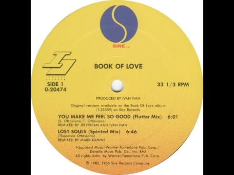 Book Of Love — BOOK OF LOVE "Lost Souls" (Spirited Mix) Hi-NRG, Synth Pop (112 BPM) Rare 12" (1986)
