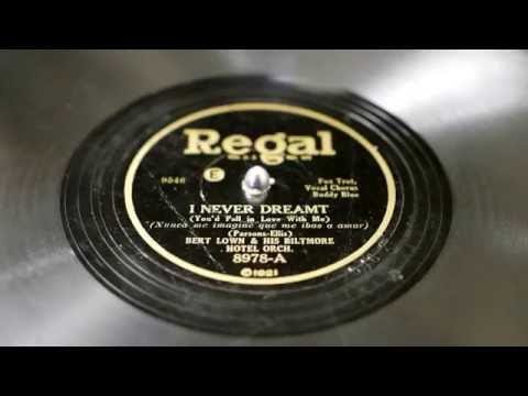 Bert Lown And His Hotel Biltmore Orchestra — "I Never Dreamt" - Bert Lown and his Biltmore Hotel Orch. (v/Smith Ballew as 'Buddy Blue")
