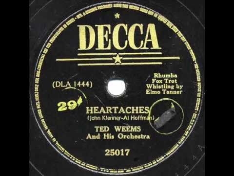 Ted Weems And His Orchestra — Ted Weems & His Orchestra - "Heartaches" & "Oh! Monah"