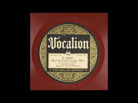 The Bar Harbor Society Orchestra — What Do You Do Sunday, Mary - The Ambassadors