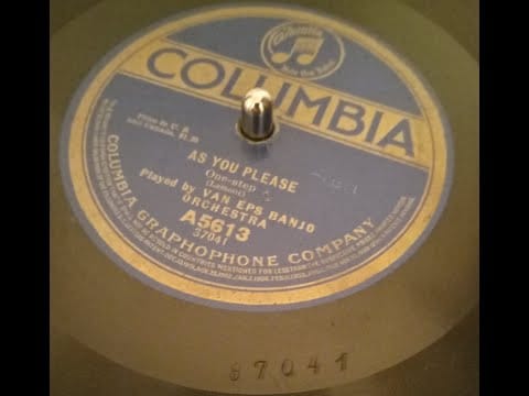 Prince's Band — Van Eps Banjo Orchestra - As You Please (Fred van Eps) 1914