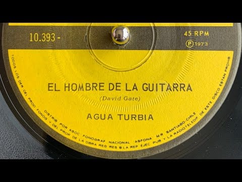 Aguaturbia — AGUA TURBIA  - El Hombre De La Guitarra / Hermoso Domingo 1973 Solid Center