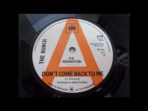 The Bunch (2) — The Bunch – Don’t Come Back To Me  -  UK Mod/Psych Dancer