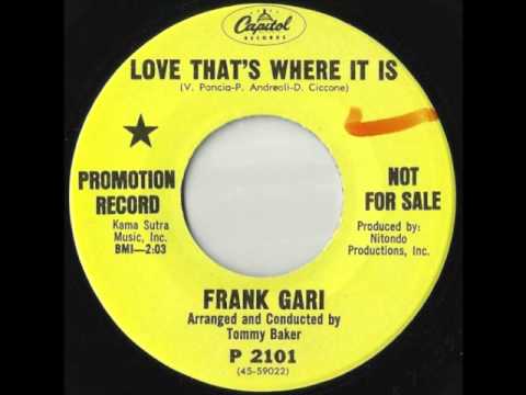 Frank Gari — Love That's Where It Is - Frank Gari