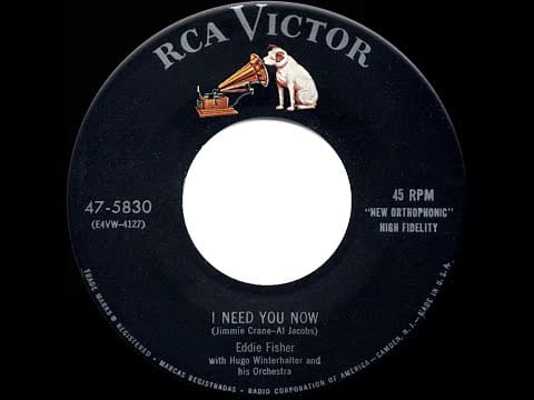 Eddie Fisher — 1954 HITS ARCHIVE: I Need You Now - Eddie Fisher (a #1 record)