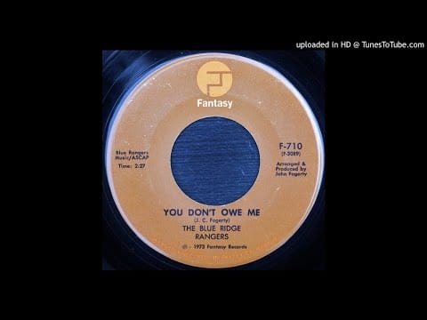 Blue Ridge Rangers — The Blue Ridge Rangers - You Don't Owe Me - 1973 Americana - John Fogerty