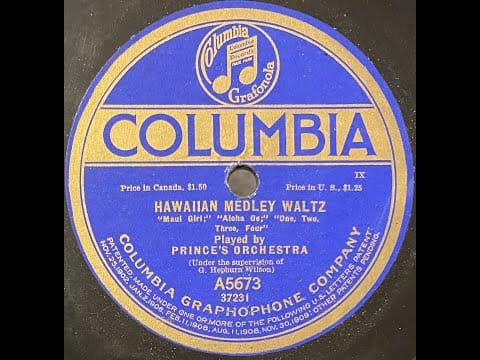Prince's Orchestra — Prince’s Orchestra - Hawaiian Medley Waltz