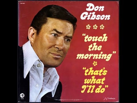 Don Gibson — Don Gibson "Touch the Morning/That's What I'll Do" complete vinyl Lp