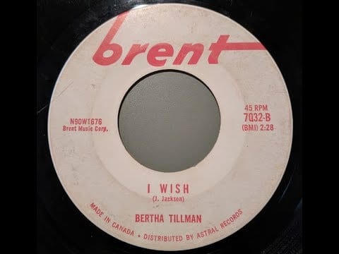 Bertha Tillman — BERTHA TILLMAN - I Wish