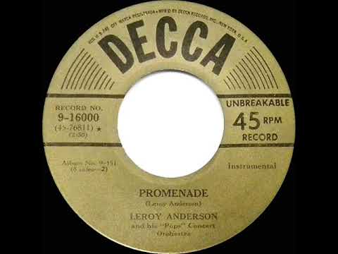 Leroy Anderson And His "Pops" Concert Orchestra — 1950 Leroy Anderson - Promenade