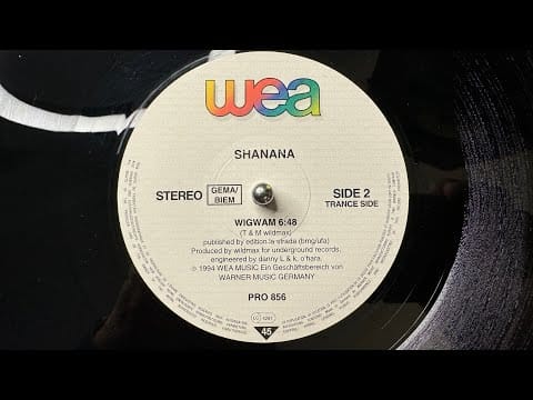 Shanana — Shanana – Wigwam (Trance Side) - WEA – PRO 856, Club Culture – PRO 856 (1994)