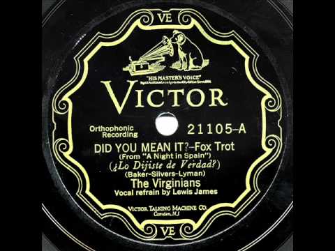Ted Weems And His Orchestra — The Virginians - "Did You Mean It?" & Ted Weems & His Orchestra - "Cobble-Stones"