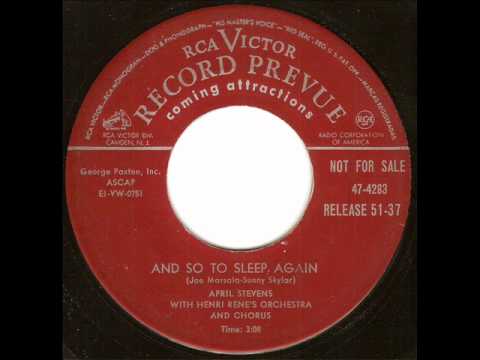 April Stevens — April Stevens - And So To Sleep Again