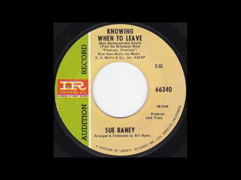 Sue Raney — SUE RANEY - Knowing When To Leave