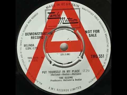 The Elgins — The Elgins - Put Yourself In My Place - UK Tamla Motown Records Demo released 25.02.66