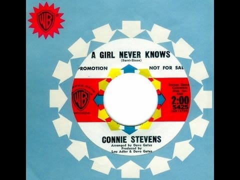 Connie Stevens — Connie Stevens - A GIRL NEVER KNOWS  (David Gates)  (1964)