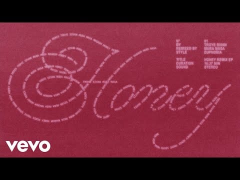 Troye Sivan — Honey (Mura Masa Euphoria Remix / Official Audio)