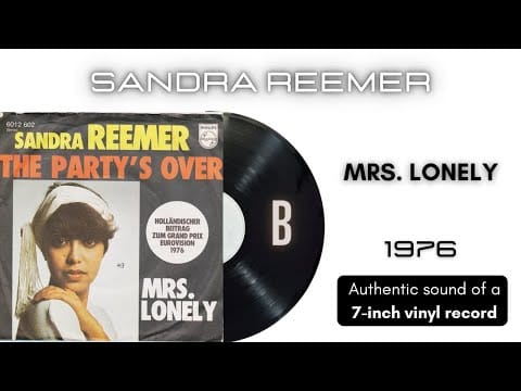 Sandra Reemer — Sandra Reemer - Mrs. Lonely [7'' vinyl]